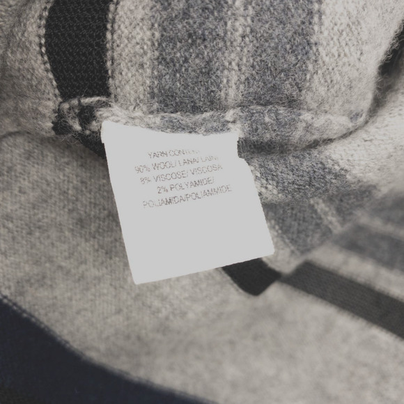 Derek Lam 10 Crosby Womens Wool Black Grey Cardigan Striped Small - Picture 4 of 5